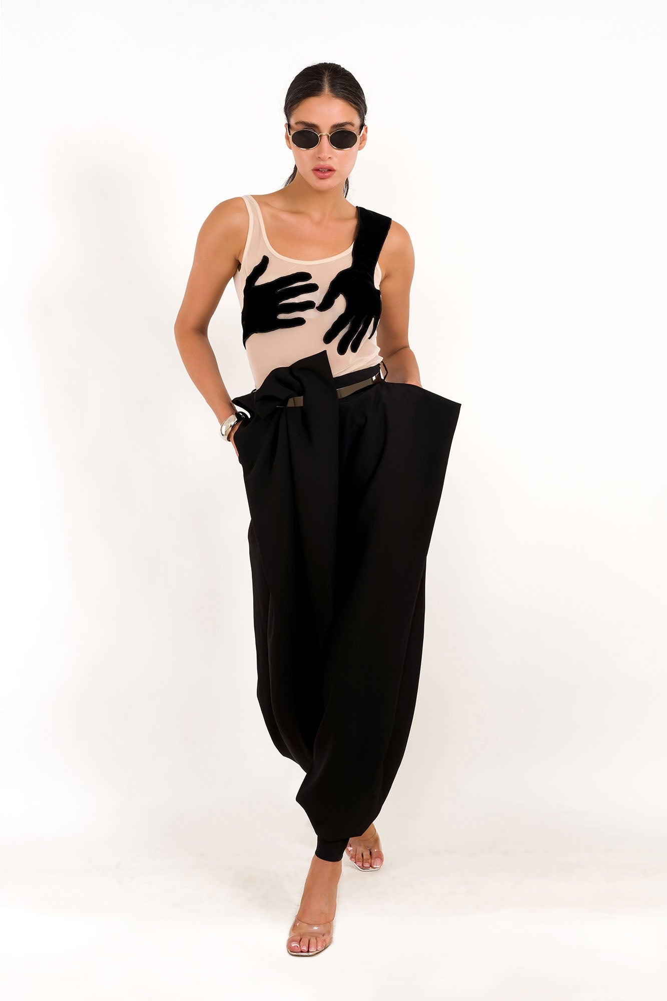 Hands in style body Top