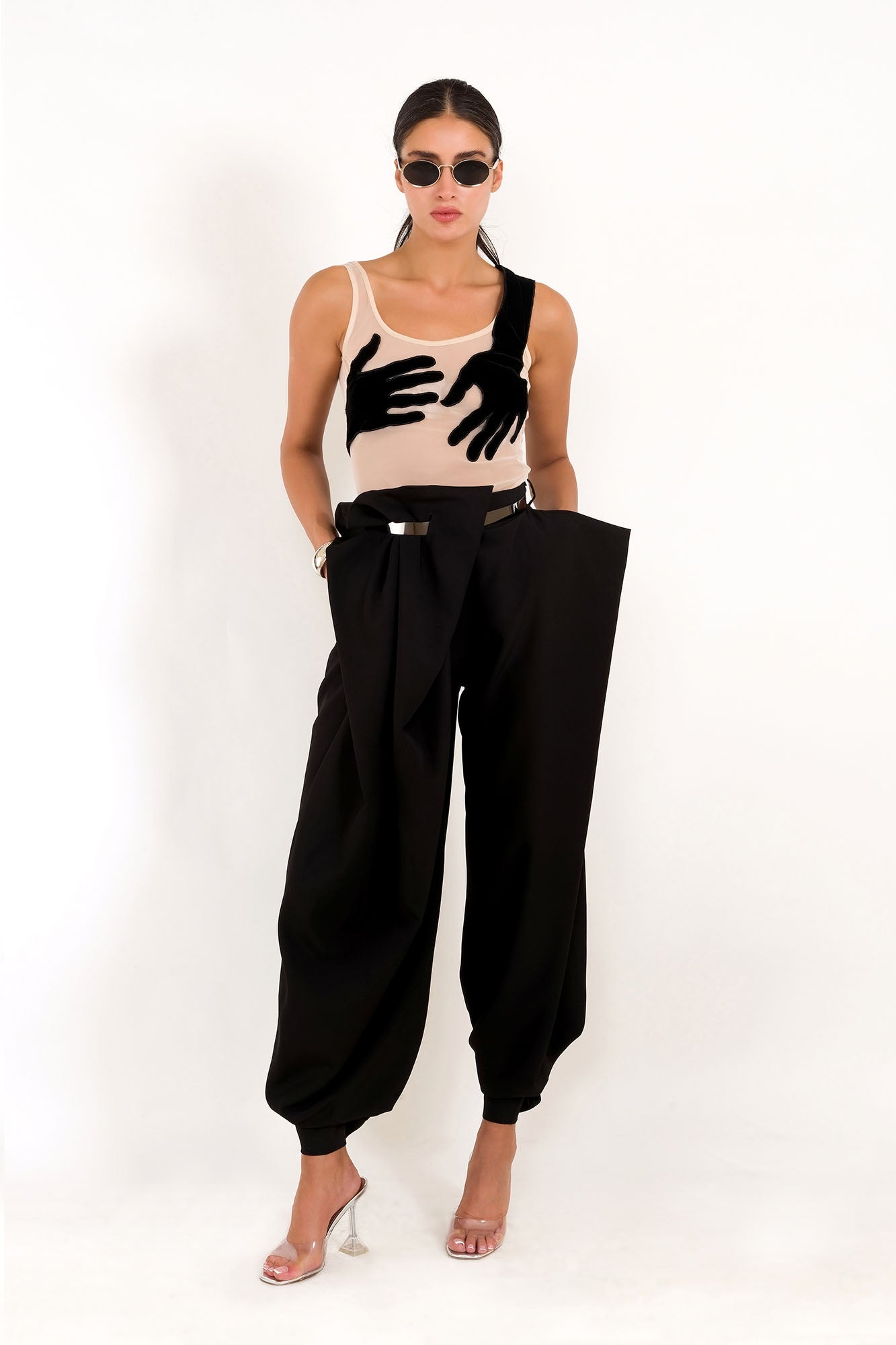 Hands in style body Top