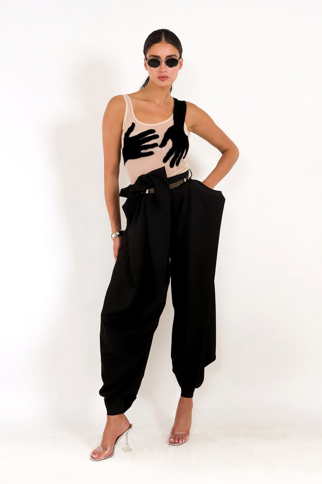 Hands in style body Top