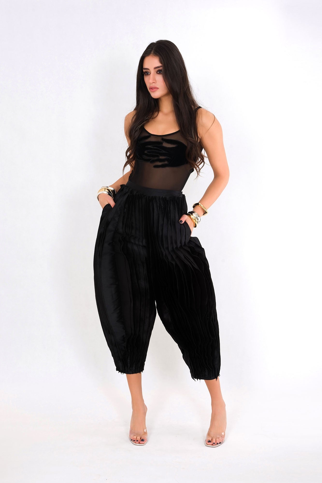 Midnight Drape Trousers
