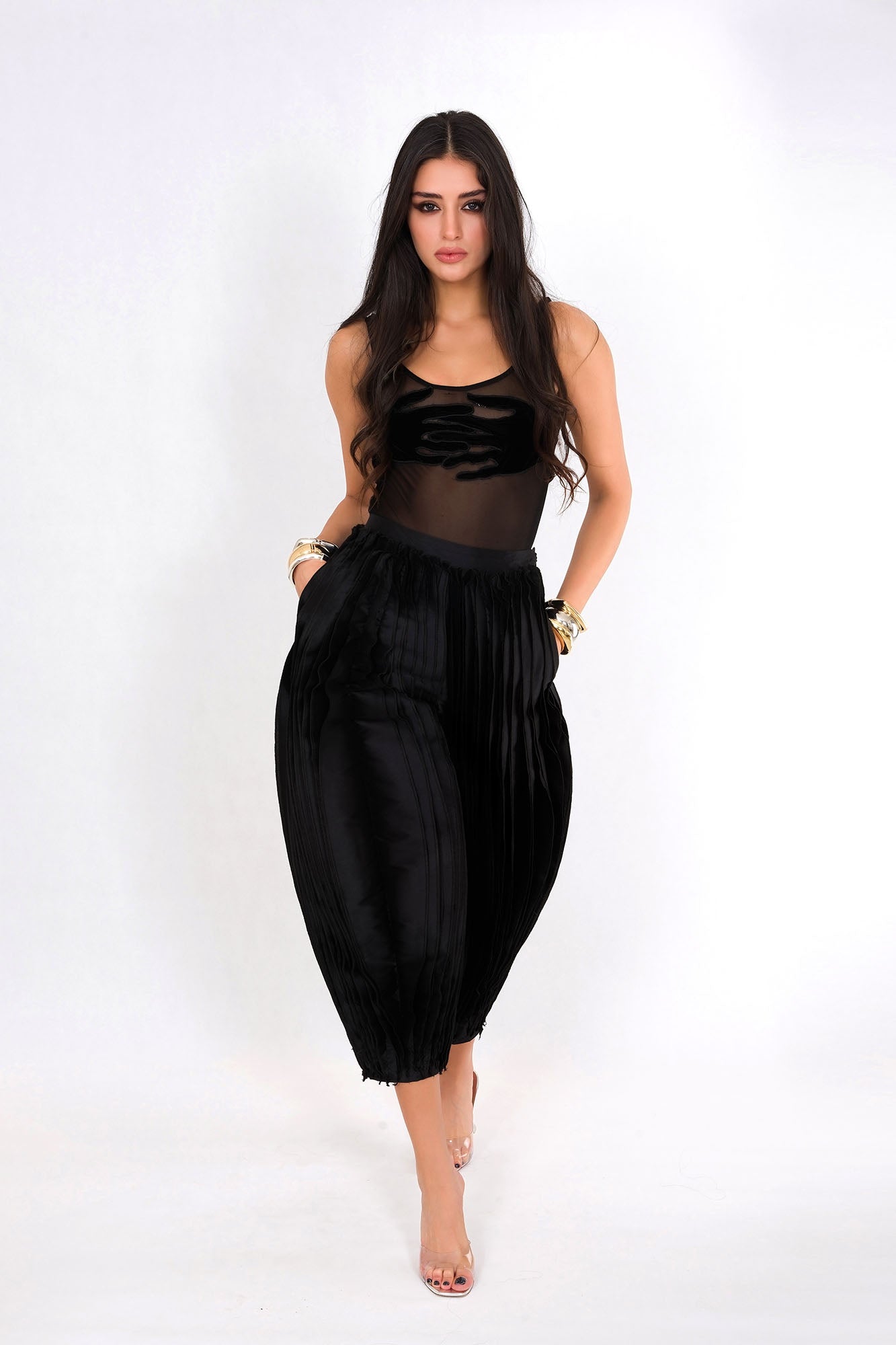 Midnight Drape Trousers