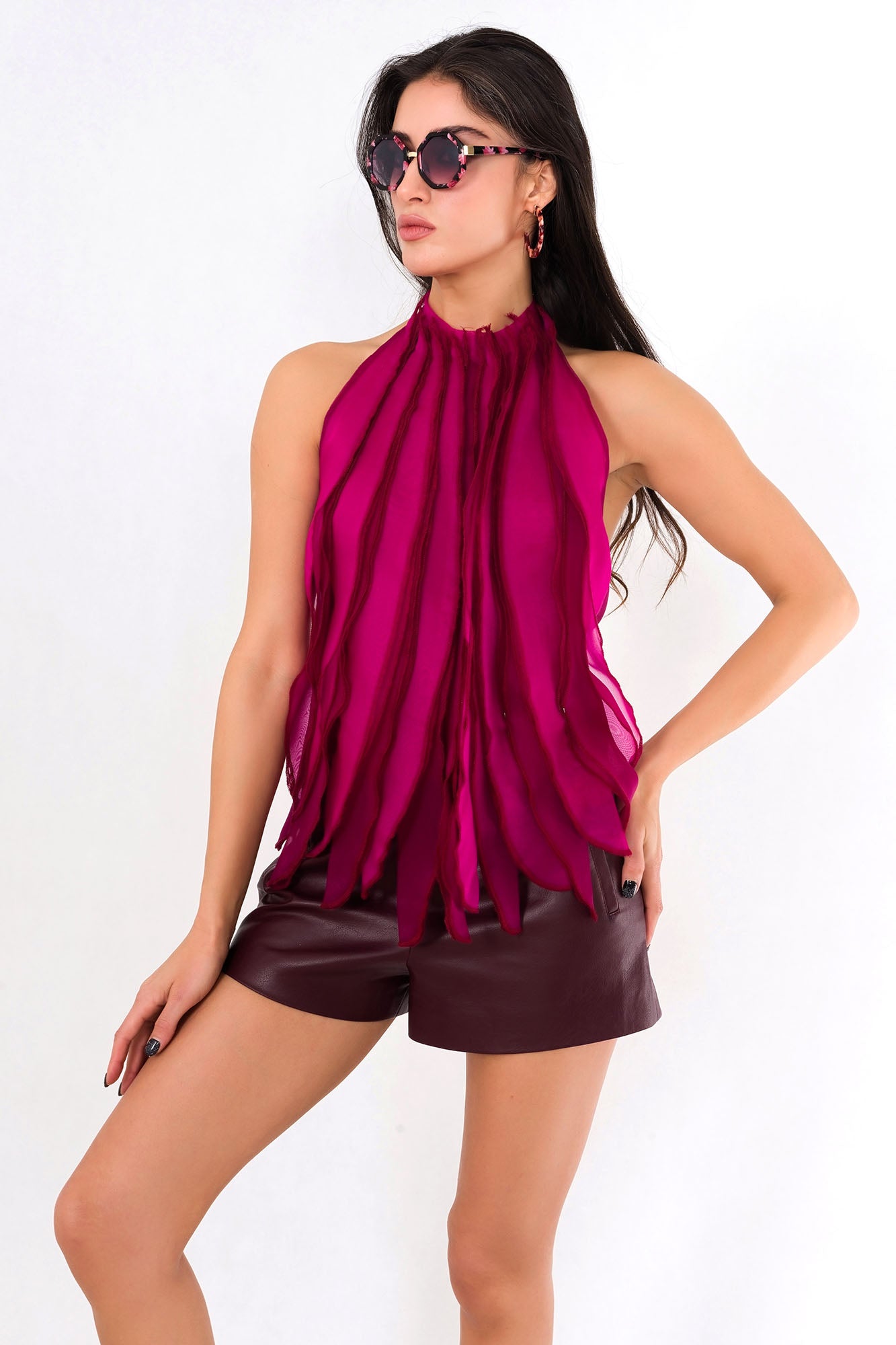 Magneta Cascade Tops