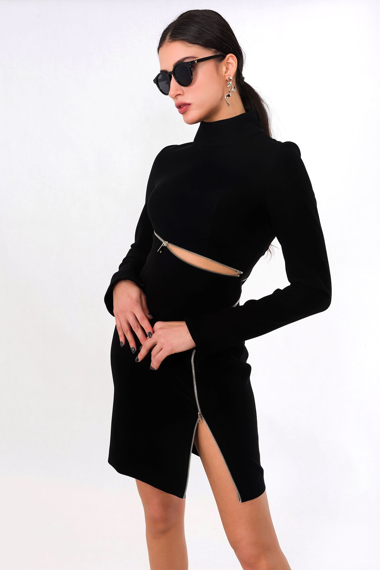 Jet Stream Slit Dress