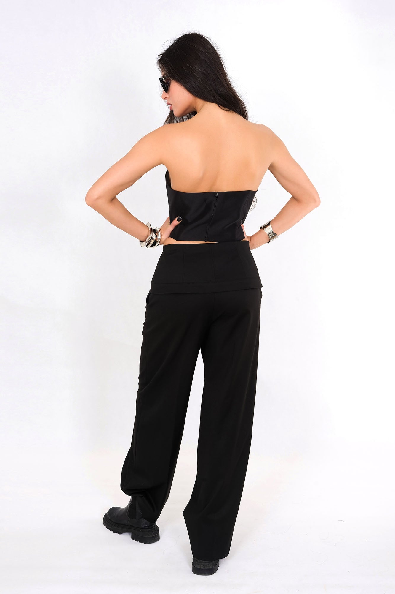 Black Bloom Top