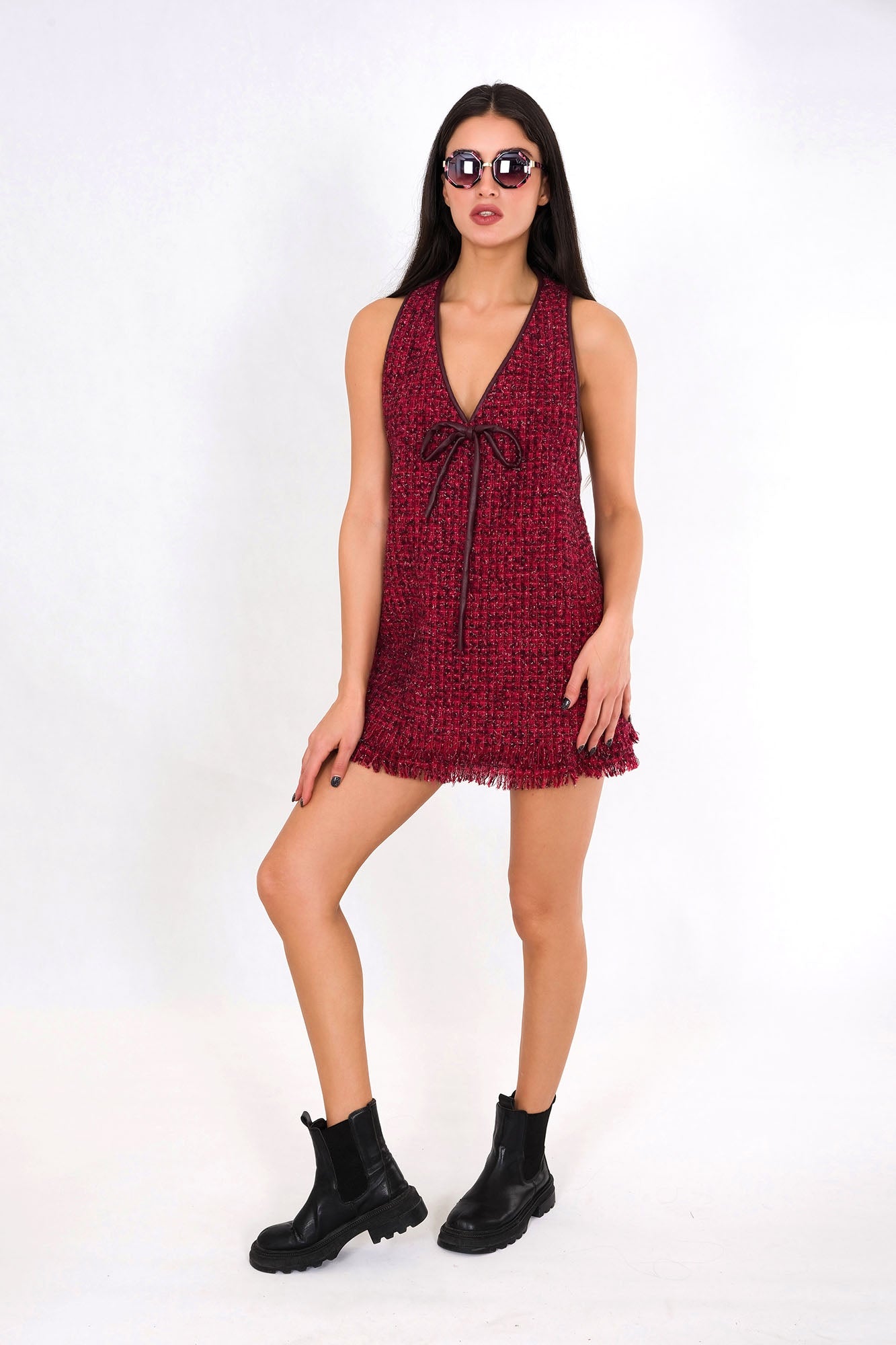 Cranberry Chic Mini Dress