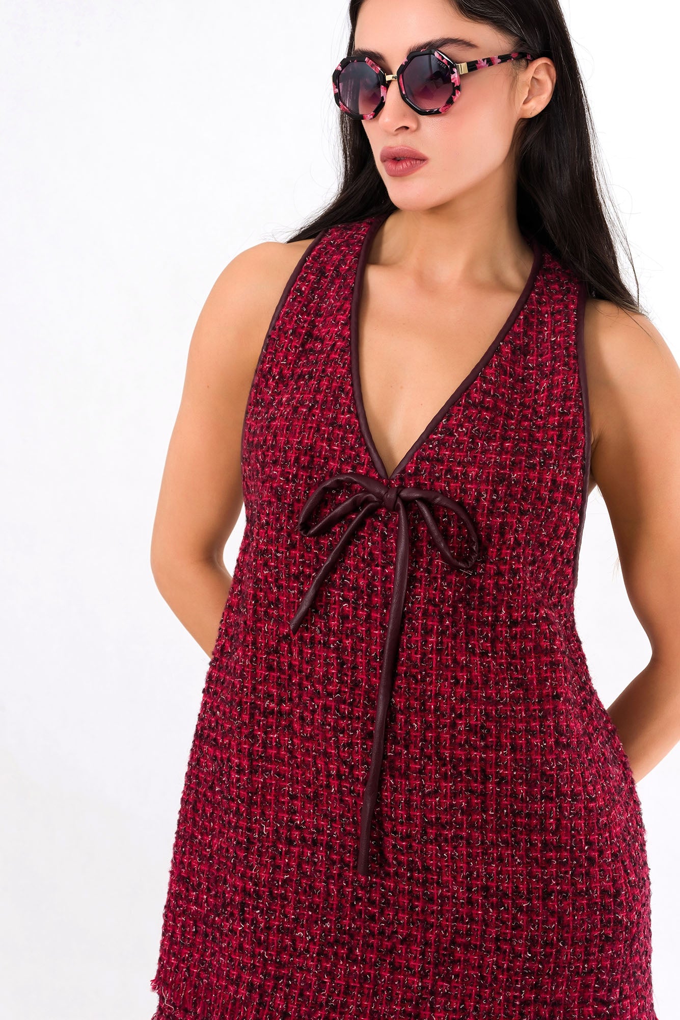 Cranberry Chic Mini Dress
